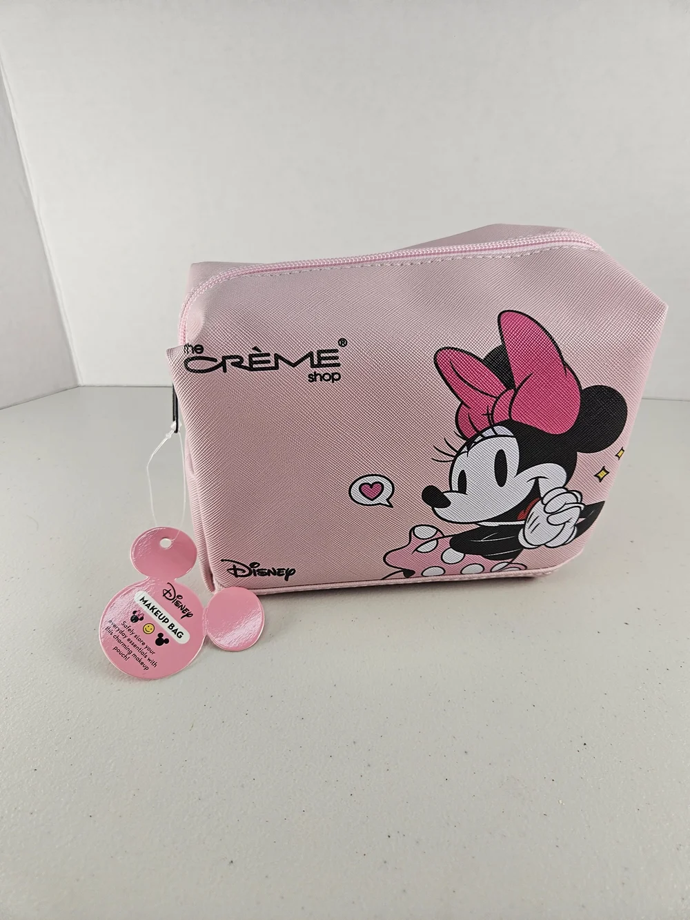 NWT Disney Minnie Mouse Pink Kids Makeup Bag by The Crème Shop